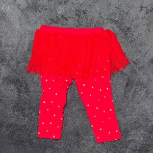 Carter's Red Skirted Leggings with White Dots